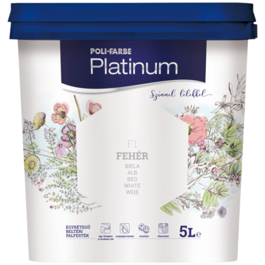 PLATINUM BELTÉRI FALFESTÉK 5L FEHÉR F1 DISZPERZIÓS