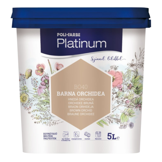 PLATINUM SZÍNES BELTÉRI 5L BO40 BARNA ORCHIDEA DISZP. FALFESTÉK