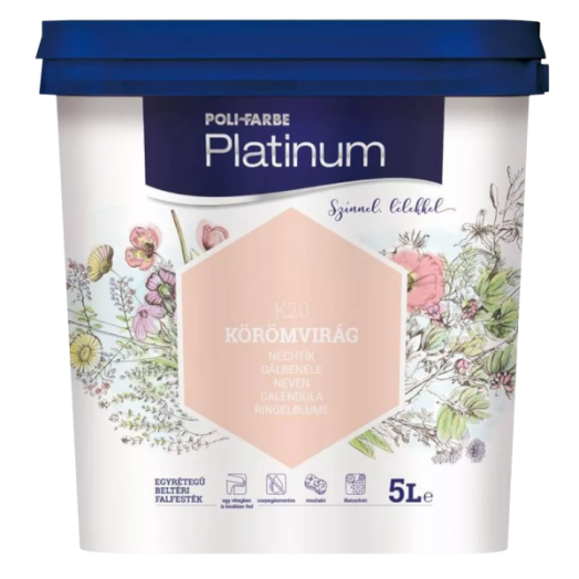 PLATINUM BELTÉRI FALFESTÉK 5L KÖRÖMVIRÁG K20 DISZPERZIÓS