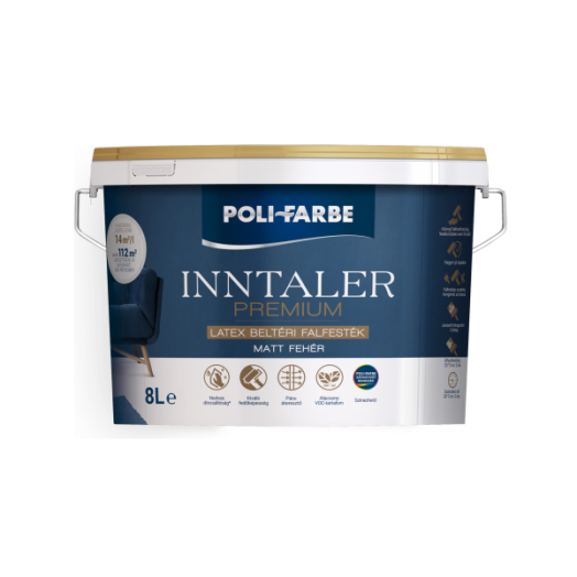 INNTALER PREMIUM 8L BELTÉRI DISZPERZIÓS FALFESTÉK FEHÉR