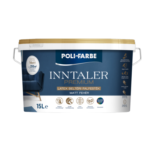 INNTALER PREMIUM 15L BELTÉRI DISZPERZIÓS FALFESTÉK FEHÉR