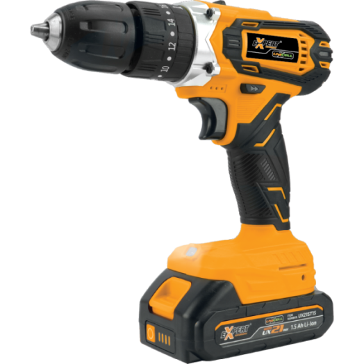 Expert akkus ütvefúró és csavarozó 21V Expert UniCell akkuval és töltővel kofferben