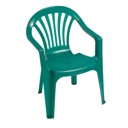 FLAIR KERTI SZÉK GYEREKEKNEK CINDY 51X37X29 CM MŰANYAG ALACSONYTÁMLÁS ZÖLD