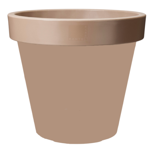 Virágcserép műanyag 44x50x50cm mokka