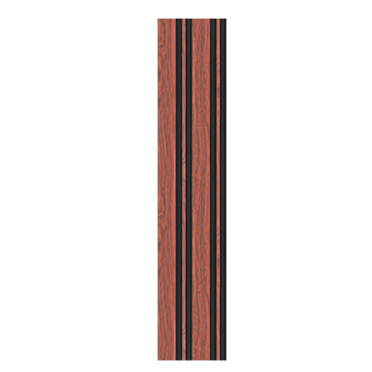 Praktiker 250x12,2x1,2cm akusztikus falipanel, polisztirol, vörös, asszimetrikus mintás