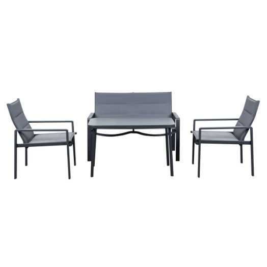 Reckmann 4 részes fémvázas párnázott kerti bútor szett