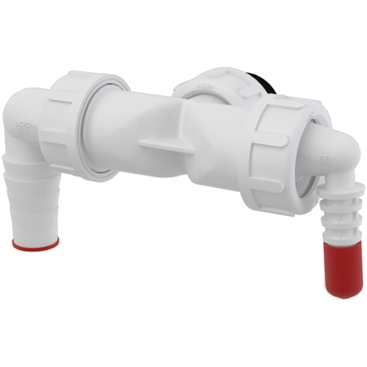Dupla csonk G1"/8-23 szelepekkel