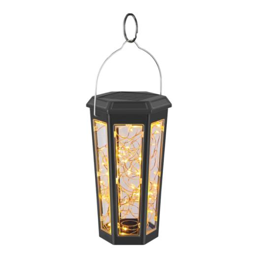 Entac szolár leszúrható LED lámpa 0,36W WW 50lm IP44 10.5x10.5x47cm 470mm