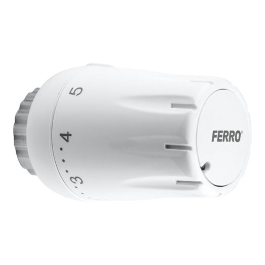 Ferro M30x1,5 fehér termosztátfej radiátorszelephez