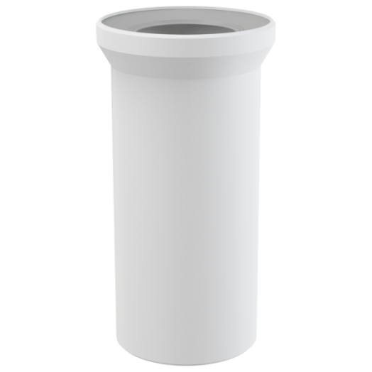 Alca csatlakozó álló WC-hez DN110 hossz:250mm, PP, fehér, egyenes