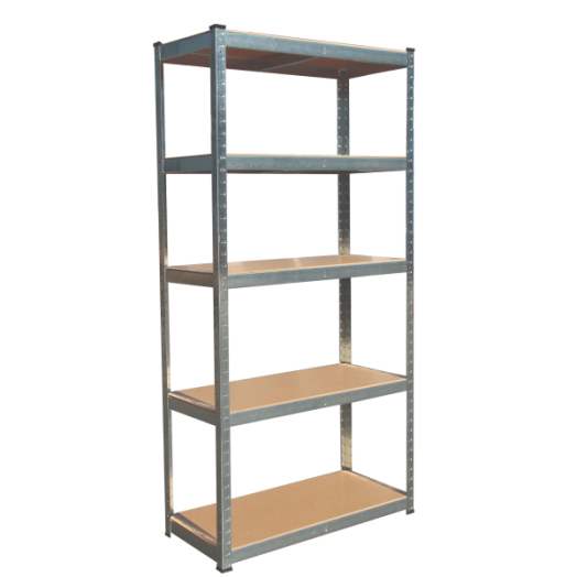 FÉMPOLC 5 MDF POLCCAL 90X180X40CM TEHERBÍRÁS:100KG/POLC HORGANYZOTT