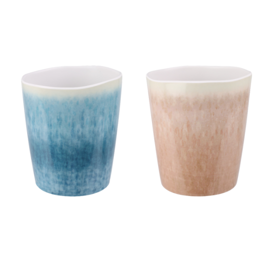 Bögre 450ml 10.5x9x9cm 2-féle színben melamin