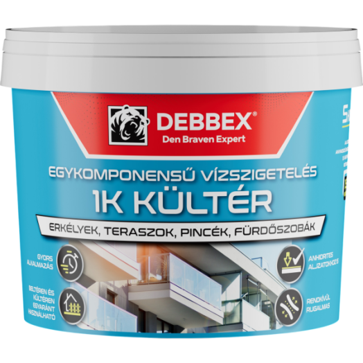 ZWALUW EGYKOMPONENSŰ KÜLTÉRI VÍZSZIGETELÉS 5 KG
