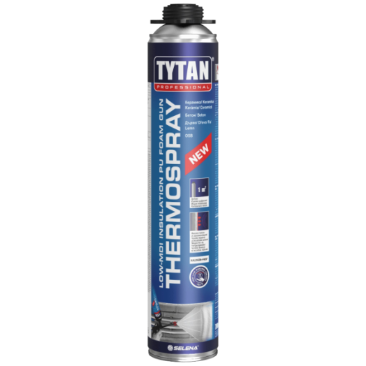 Tytan pisztolyos thermospray egykomponensű poliuretán hab 700ml