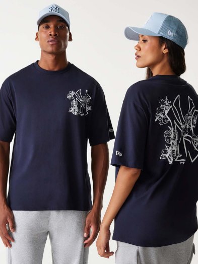 MLB FLORAL GRAPHIC OS TEE