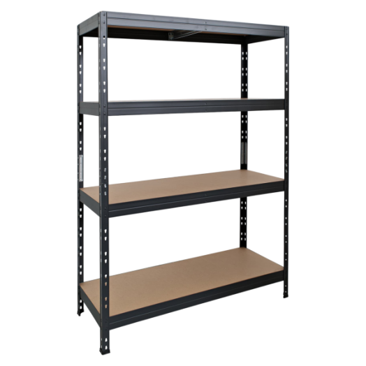 4 polcos 180x120x45cm antracit fémpolc