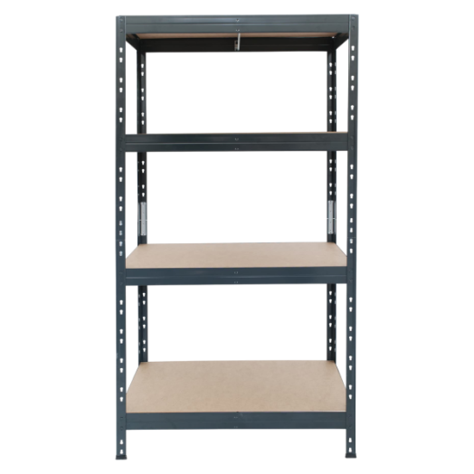 4 polcos 180x90x45cm antracit fémpolc