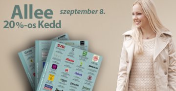 20%-os Allee Kedd szeptember 8-án