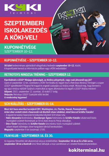 Szeptemberi iskolakezdés a KÖKI-vel