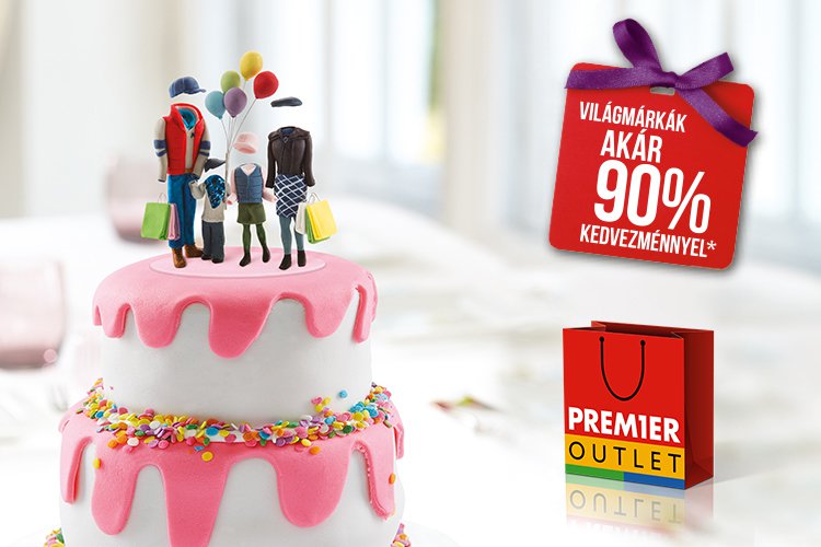 Ünnepelj a Premier Outlettel – vásárolj akár 90% kedvezménnyel