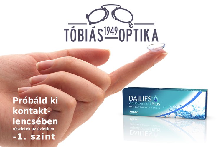 Ajándék kontaktlencse a Tóbiás Optikában
