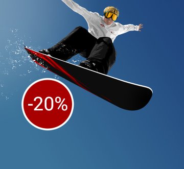 20% kedvemény snowboardos cuccokra!