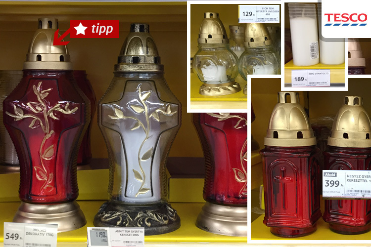 Tesco mécsesek
