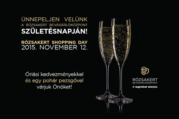 Születésnapi Shopping Day a Rózsakertben november 12-én