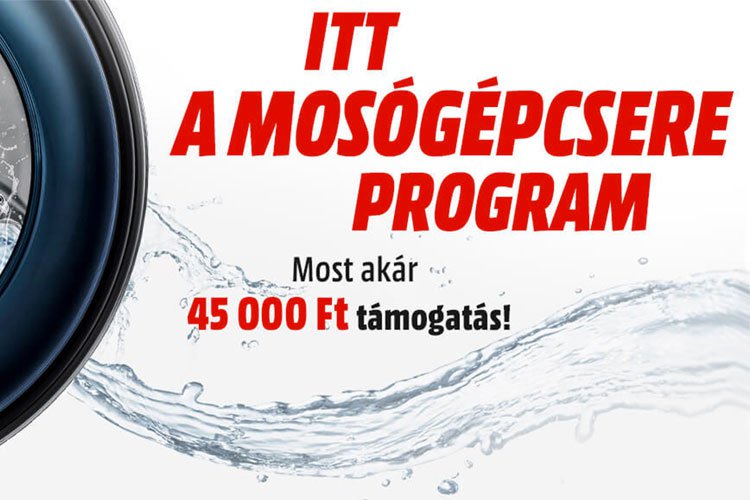 Itt a mosógépcsere program – akár 45 000 Ft támogatás!