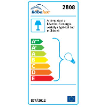 2808 Stripe, mennyezeti lámpa, E27 2x MAX 60W, króm/ fehér