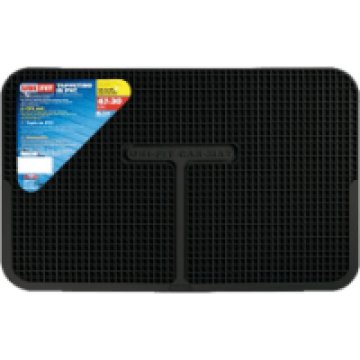 Gumitálca UNIFIT, fekete, 47x30 cm, PVC