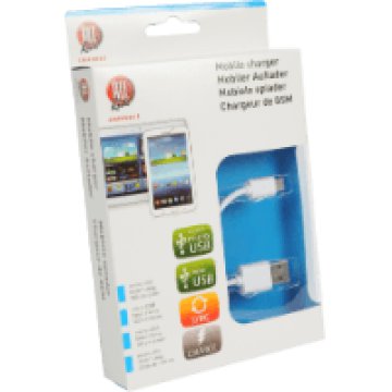 Töltőkábel micro USB, USB, 100 cm