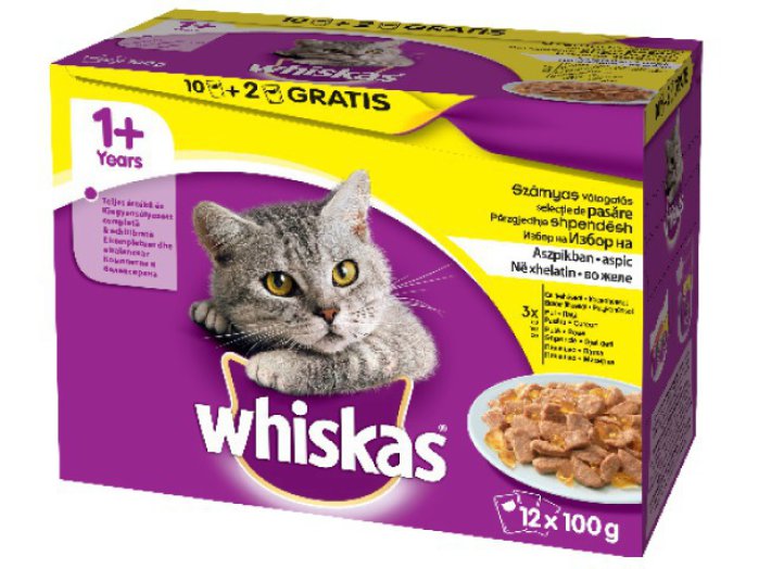 Whiskas alutasakos macskaeledel multipack
