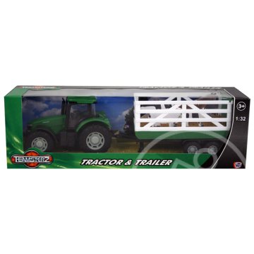 Teamsterz: zöld traktor utánfutóval