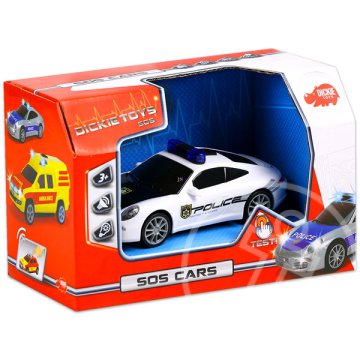 Dickie: S.O.S. Cars - rendőrautó, 15 cm