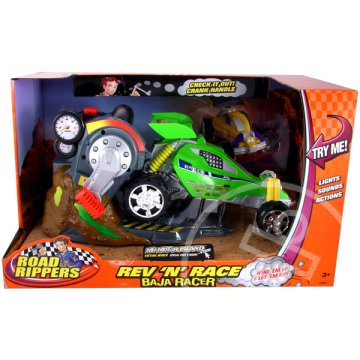 Road Rippers felhúzós autó - Baja Racer zöld homokfutó