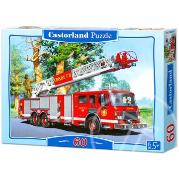 Tűzoltó autó - 60 darabos puzzle