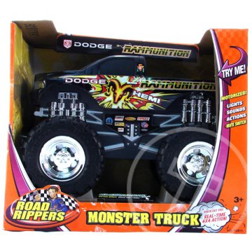 Road Rippers óriás Monster Truck - Dodge Rammunition fekete autó 36 cm