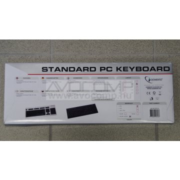 GEMBIRD BILLENTYŰZET KB-200 SILVER-BLACK PS/2 (KB-200-SB)