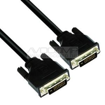VCOM KÁBEL DVI DUAL LINK 3M, FEKETE (DVI24+1 M/M, 1080P)