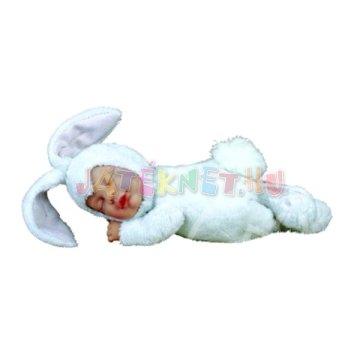 Anne Geddes fehér nyuszi 23 cm-es baba