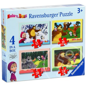 Masha és a Medve: 4 az 1-ben puzzle
