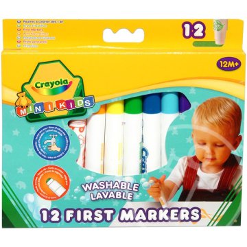 Crayola Mini Kids: 12 db tompa hegyű filctoll