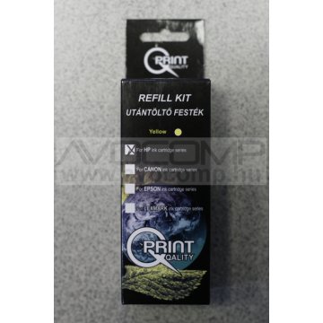Q-PRINT TÖLTŐKÉSZLET HP UNIVERZÁLIS YELLOW (1x28ML)