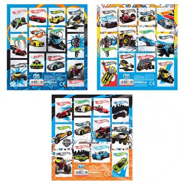 Hot Wheels matrica 12 db-os - többféle