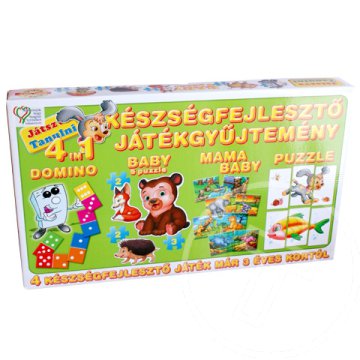 Készségfejlesztő játékgyűjtemény 4 az 1-ben