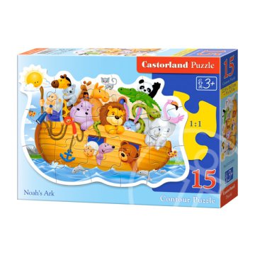 Noé bárkája 15 darabos sziluett puzzle