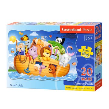 Noé bárkája 20 darabos maxi sziluett puzzle