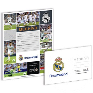 Real Madrid meghívó borítékkal 10db