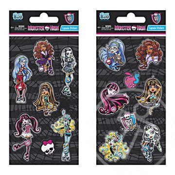 Monster High matrica ív 2-féle kivitelezésben